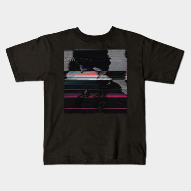 Vaporwave glitch Kids T-Shirt by isarol